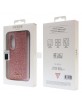 Guess Samsung Z Fold5 Hülle Case Cover Glitter Script Rosa Pink