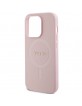 Guess iPhone 13 Pro Max Case Cover MagSafe Saffiano Pink