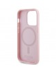 Guess iPhone 14 Pro Case Cover MagSafe Saffiano Pink
