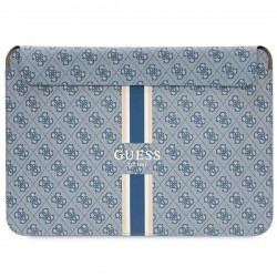 Guess Notebook Laptop 16" Hülle Tasche 4G Printed Stripes Blau