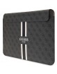 Guess Notebook Laptop 16" sleeve bag 4G Printed Stripes Black