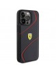Ferrari iPhone 15 Pro Max Case Twist Cover Metal Logo Black