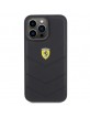 Ferrari iPhone 15 Pro Max Case Cover Quilted Real Leather Black