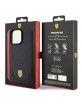 Ferrari iPhone 15 Pro Max Hülle Case Cover MagSafe Carbon Schwarz
