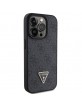 Guess iPhone 15 Pro Case Cover 4G Triangle Rhinestone Diamond Black