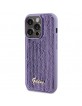 Guess iPhone 15 Pro Case Cover Sequin Script Metal purple