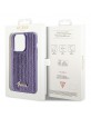 Guess iPhone 15 Pro Hülle Case Cover Sequin Script Metal Violet