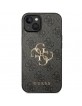 Guess iPhone 15 Case Cover Big Metal Logo 4G Gray