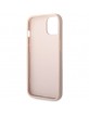 Guess iPhone 15 Hülle Case Cover Big Metal Logo 4G Rosa Pink