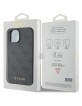Guess iPhone 15 Case Cover 4G Metal Gold Logo Gray