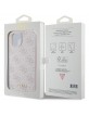 Guess iPhone 15 Case Cover 4G Metal Gold Logo Pink
