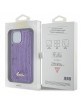 Guess iPhone 15 Case Cover Sequin Script Metal Purple