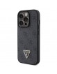 Guess iPhone 15 Pro Max Case Cover 4G Triangle Rhinestone Diamond Black