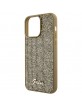 Guess iPhone 15 Pro Max Hülle Case Cover Disco Script Metal Gold