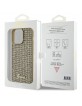 Guess iPhone 15 Pro Max Hülle Case Cover Disco Script Metal Gold