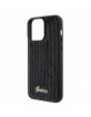 Guess iPhone 15 Pro Max Hülle Case Cover Sequin Script Metal Schwarz