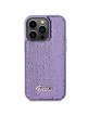 Guess iPhone 15 Pro Max Hülle Case Cover Sequin Script Metal Violet