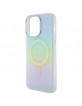 Guess iPhone 15 Pro Case Cover Iridescent MagSafe Turquoise