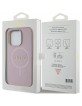 Guess iPhone 15 Pro Hülle Case Cover MagSafe Saffiano Rosa Pink