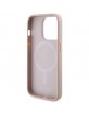 Guess iPhone 15 Pro Max Case Cover MagSafe Saffiano Pink