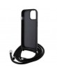 Karl Lagerfeld iPhone 15 Case Saffiano Karl Choupette Black