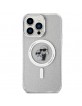 Karl Lagerfeld iPhone 15 Pro Max Hülle Case Magsafe Karl Choupette Glitter Transparent