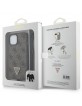 Guess iPhone 15 Plus Hülle Case Cover 4G Logo Strap Kette Braun