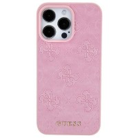 Guess iPhone 15 Plus / 14 Plus Hülle Case Stamped 4G Rosa Pink