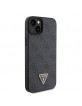 Guess iPhone 15 Hülle Case Cover 4G Triangle Strass Diamond Schwarz