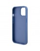 Guess iPhone 15 Hülle Case Cover 4G Logo Strap Kette Blau
