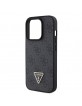 Guess iPhone 15 Pro Max Case Cover 4G Logo Strap Chain Black