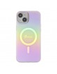 Guess iPhone 15 Case Cover Iridescent MagSafe Pink