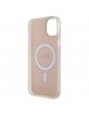 Guess iPhone 15 Hülle Case Cover Iridescent MagSafe Rosa Pink