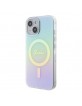 Guess iPhone 15 Case Cover Iridescent MagSafe Turquoise