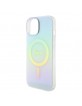 Guess iPhone 15 Hülle Case Cover Iridescent MagSafe Türkis