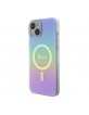 Guess iPhone 15 Hülle Case Cover Iridescent MagSafe Violett