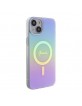 Guess iPhone 15 Case Cover Iridescent MagSafe Purple