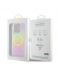 Guess iPhone 15 Pro Max Case Cover Iridescent MagSafe Pink