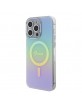 Guess iPhone 15 Pro Max Case Cover Iridescent MagSafe Turquoise