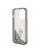 Karl Lagerfeld iPhone 15 Pro Hülle Case Cover Glitter Choupette Silber