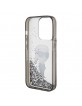 Karl Lagerfeld iPhone 15 Pro Hülle Case Cover Glitter Karl Ikonik Silber