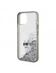 Karl Lagerfeld iPhone 15 Case Cover Glitter Choupette Silver