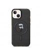 Karl Lagerfeld iPhone 15 Case Cover MagSafe Ikonik Black