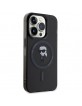 Karl Lagerfeld iPhone 15 Pro Max Case Cover MagSafe Ikonik Black