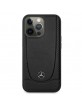 Mercedes iPhone 15 Pro Case Cover Genuine Leather Urban Black