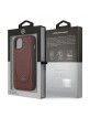 Mercedes iPhone 15 Case Cover Real Leather Urban Bengale Red