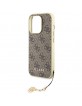 Guess iPhone 15 Pro Hülle Case Cover 4G Charms Braun