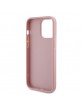 Guess iPhone 15 Pro Max Case Cover Glitter Big Metal Logo 4G Pink