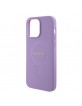 Guess iPhone 15 Pro Max Hülle Case Cover MagSafe Saffiano Violett