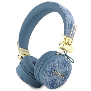 Guess Bluetooth 5.3 Over Ear Kopfhörer 4G Metal Logo Blau GUBH704GEMB